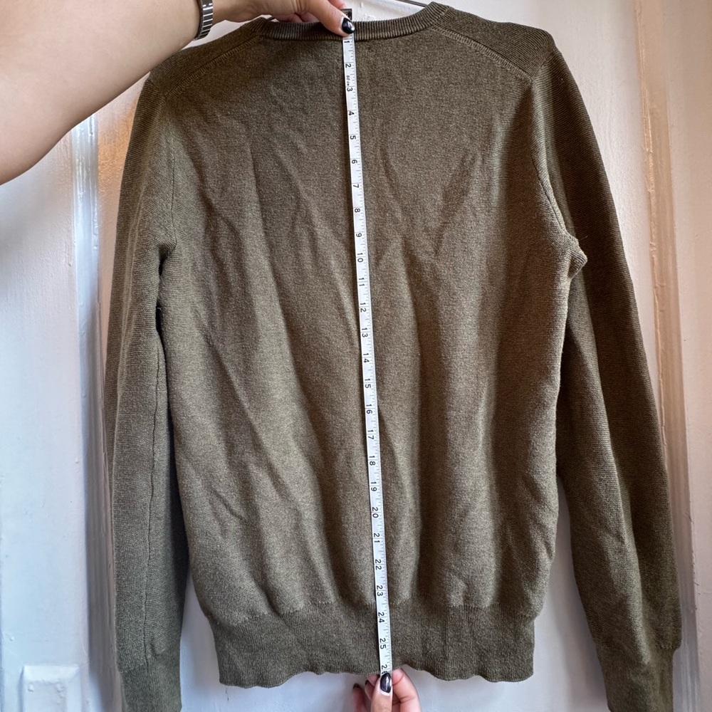 J. Crew 100% Cotton Crewneck Sweater in Olive - Picture 5 of 5